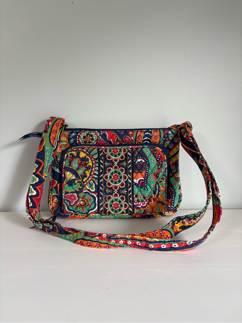 Vera Bradley Retired Venetian Paisley Clare Quilted Cotton Crossbody Bag Y2K
